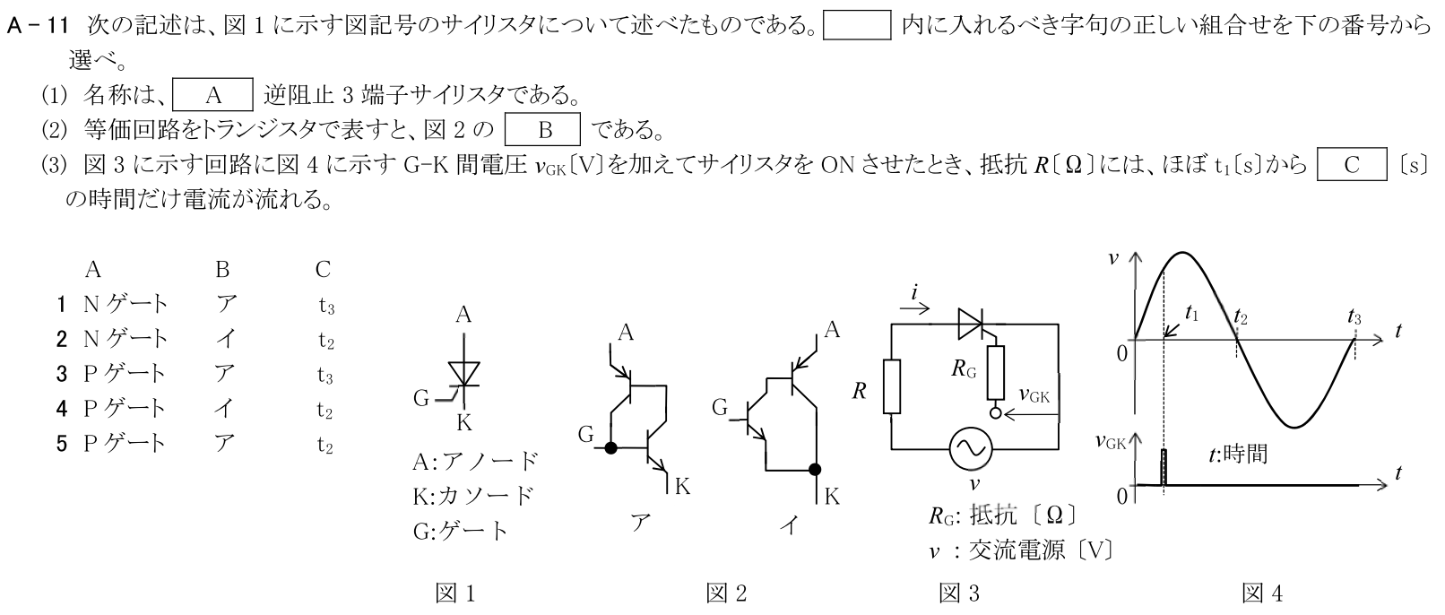 一陸技基礎令和5年07月期第2回A11